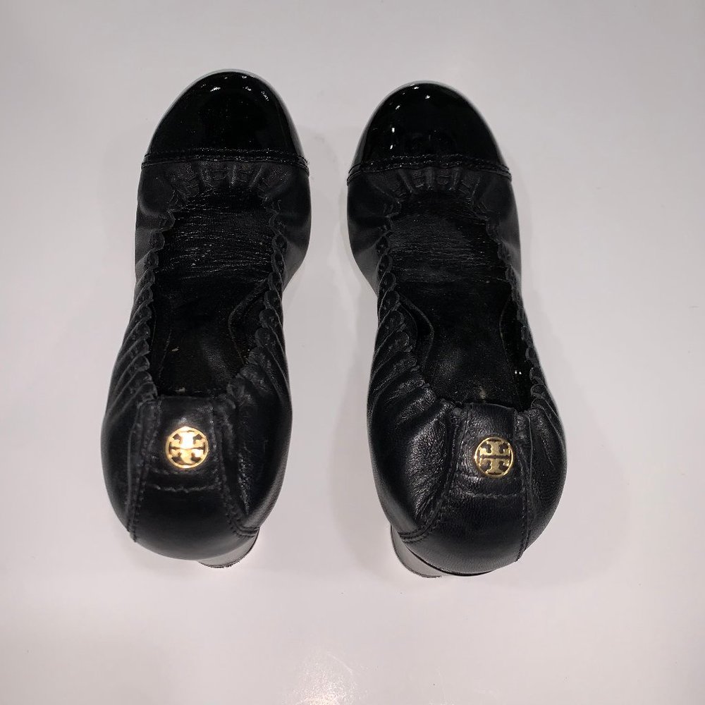 Tory Burch Abbey Block Heel Pump Black Size 9